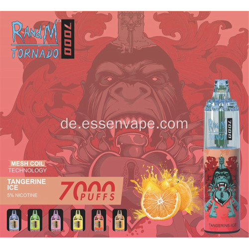 Randm Tornado 7000 Puffs Einweg -Vape Kroatien